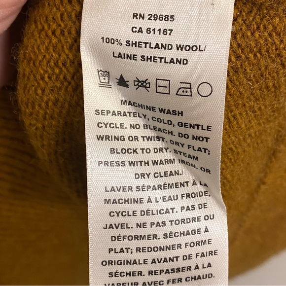 PENDELTON WASHABLE 100% SHETLAND WOOL BOYFRIEND CARDIGAN SWEATER MEDIUM EUC - Picture 10 of 16